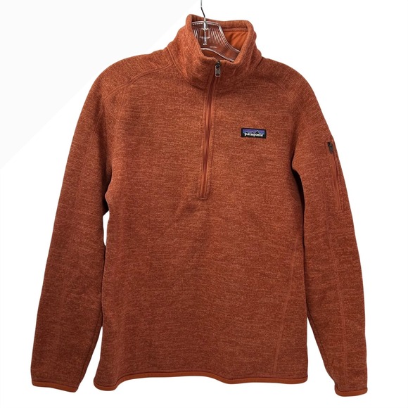Patagonia Sweaters - Patagonia Better Sweater 1/4 Zip Pullover Burnt Orange Heather‎ Womens Medium